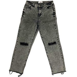 RSQ High Rise Straight Leg Jeans Acid Wash 27